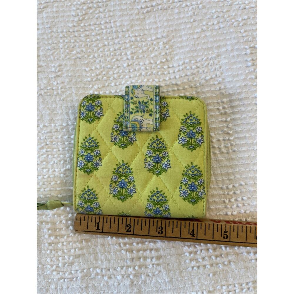 Vtg Vera Bradley Bifold Folding Wallet Citrus Paisley Zip Snap Close Elephant - Picture 11 of 11